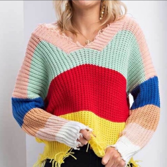 Main Strip Color block Sweater - Picture 4 of 4